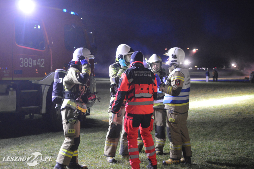 Ćwiczenia na lotnisku w Lesznie