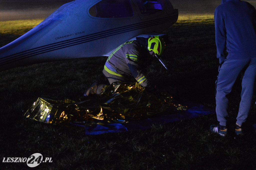 Ćwiczenia na lotnisku w Lesznie