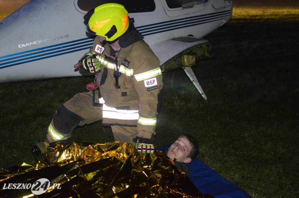 Ćwiczenia na lotnisku w Lesznie