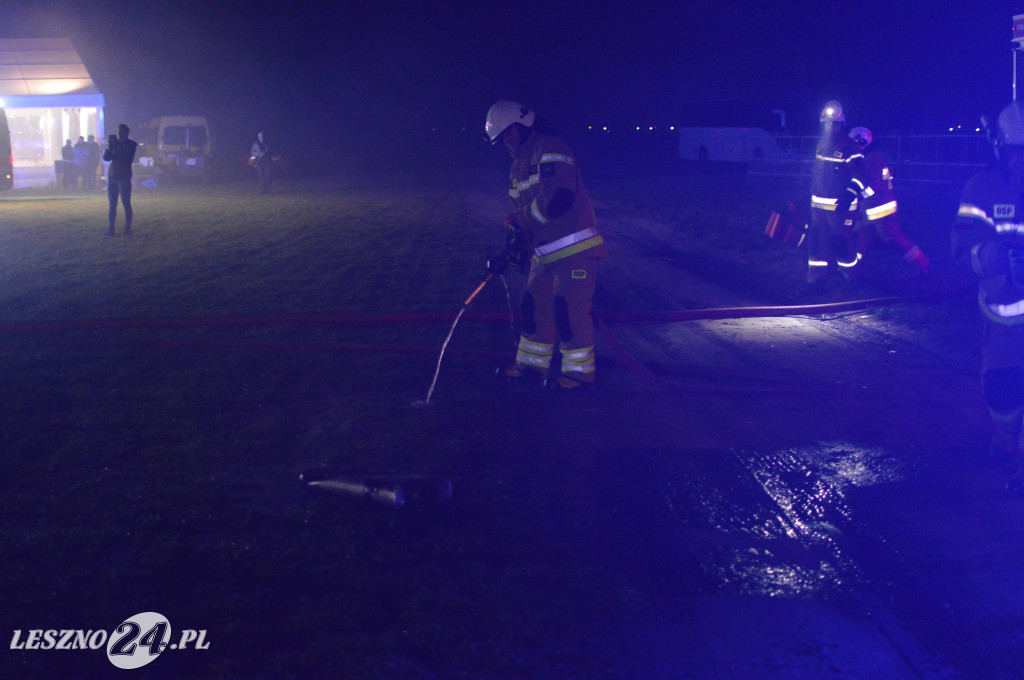 Ćwiczenia na lotnisku w Lesznie