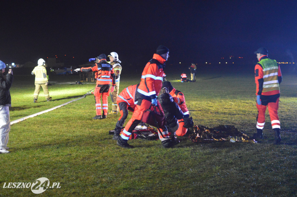 Ćwiczenia na lotnisku w Lesznie