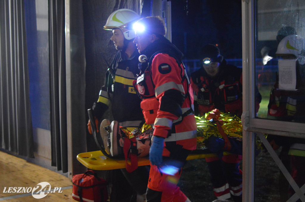 Ćwiczenia na lotnisku w Lesznie
