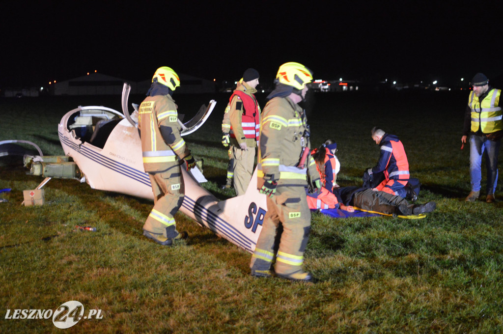 Ćwiczenia na lotnisku w Lesznie