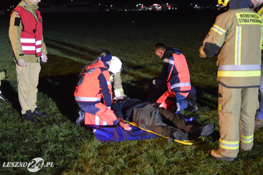 Ćwiczenia na lotnisku w Lesznie