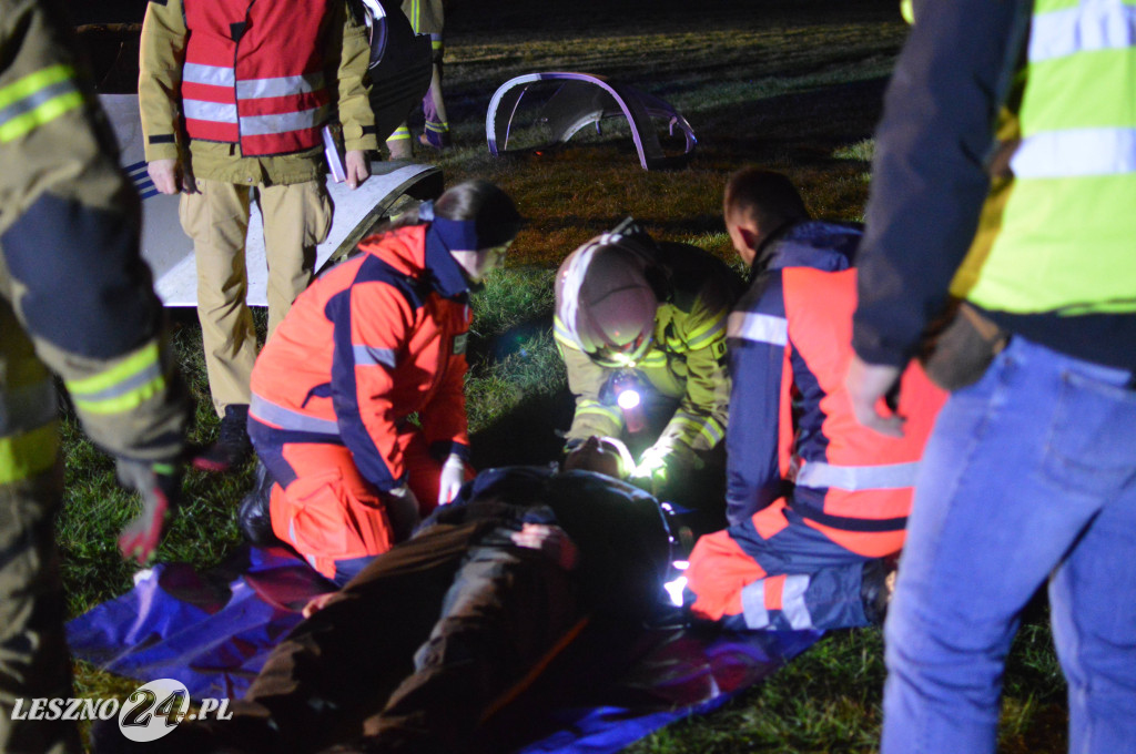 Ćwiczenia na lotnisku w Lesznie