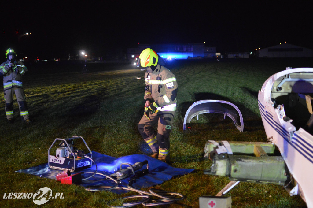 Ćwiczenia na lotnisku w Lesznie