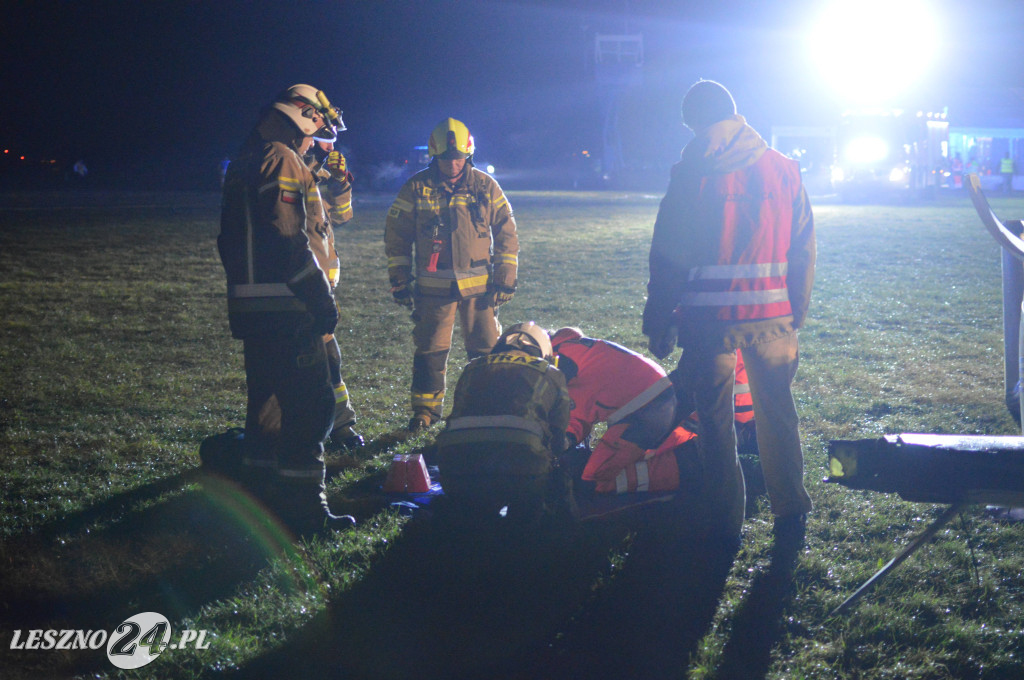 Ćwiczenia na lotnisku w Lesznie