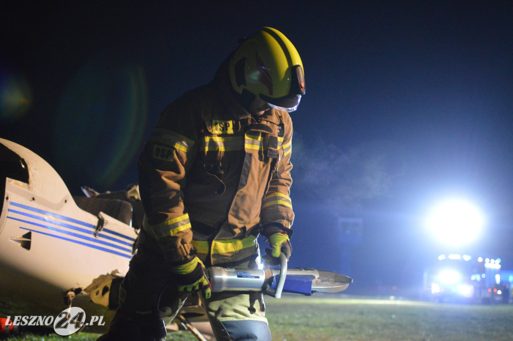 Ćwiczenia na lotnisku w Lesznie