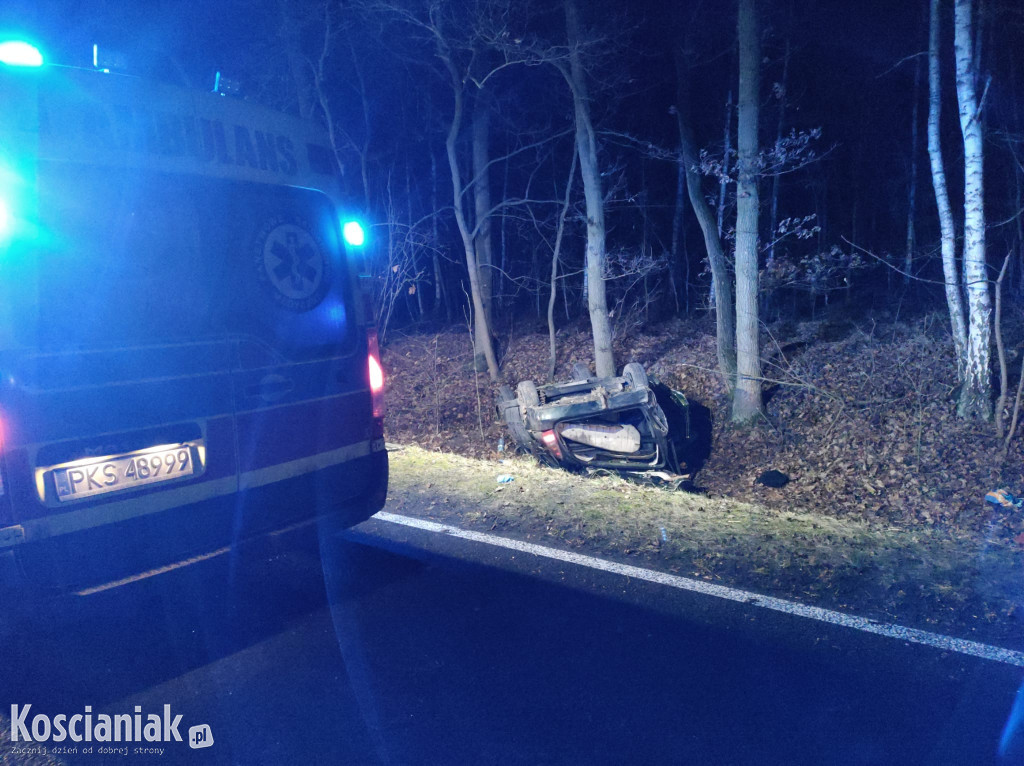 Śmiertelny wypadek na drodze Leszno-Krzywiń