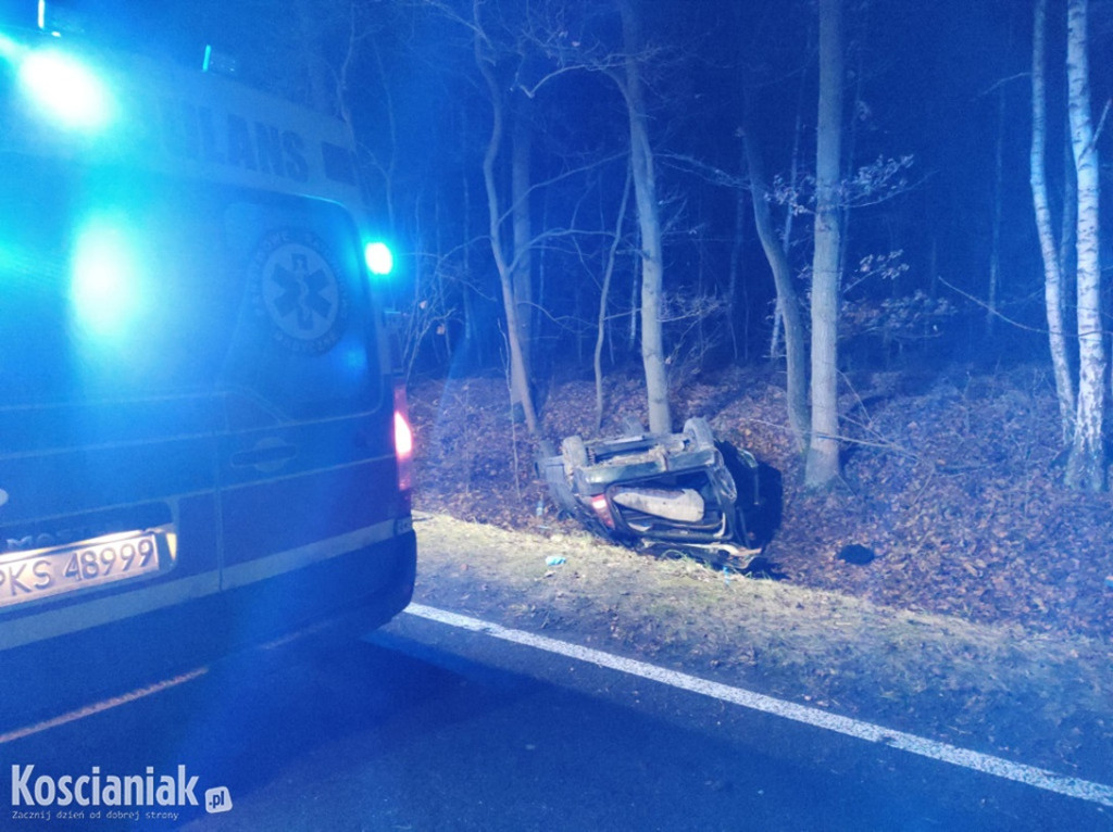 Śmiertelny wypadek na drodze Leszno-Krzywiń