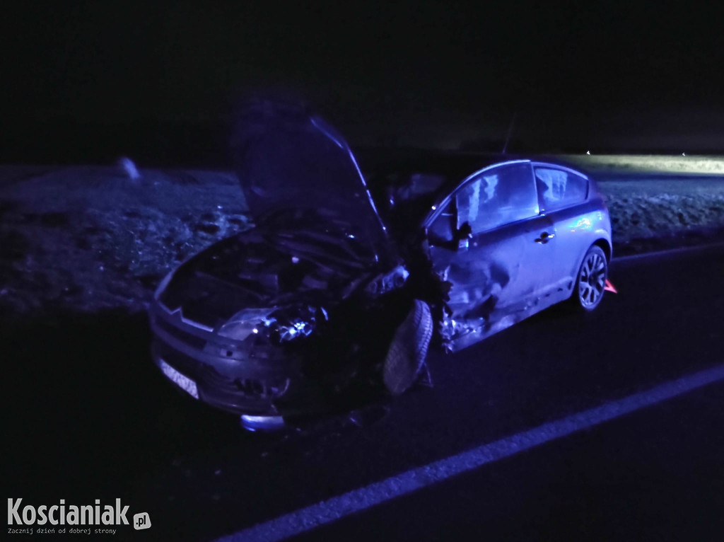 Śmiertelny wypadek na drodze Leszno-Krzywiń