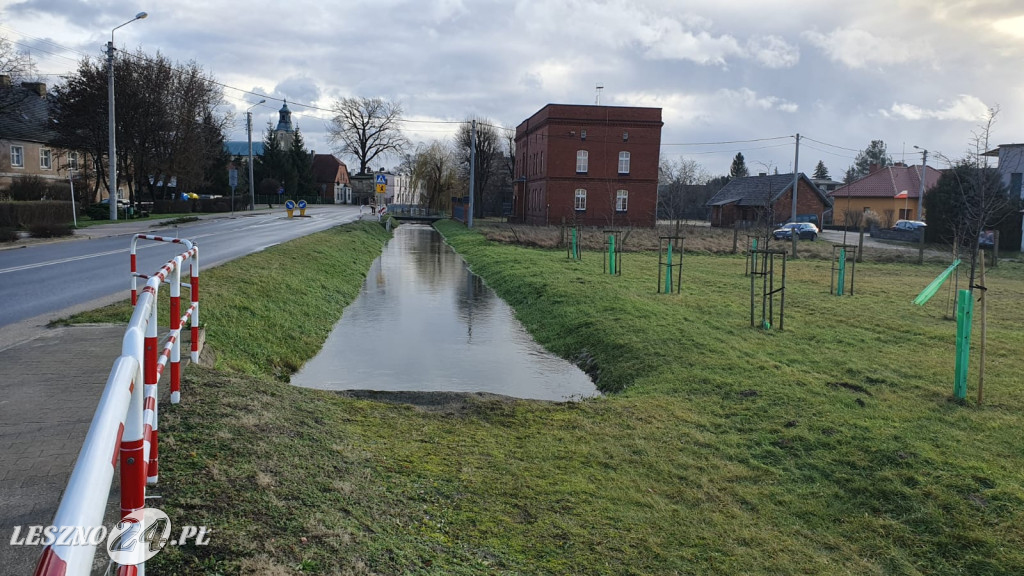 Wysoka woda w Rydzynie - grudzień 2023