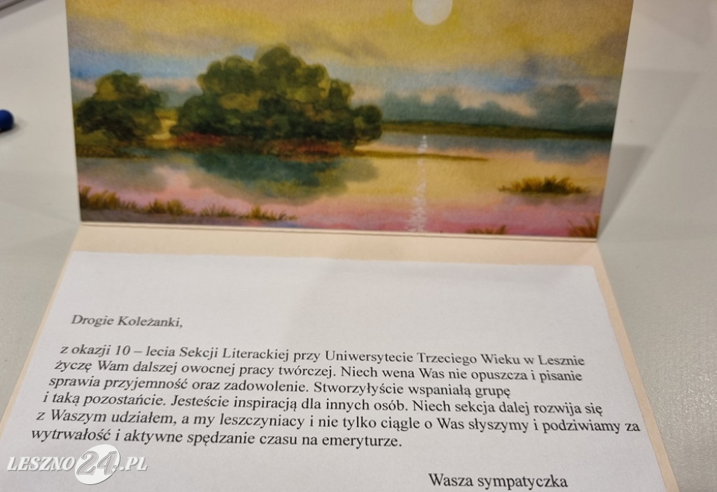 10 lat sekcji literackiej UTW w Lesznie