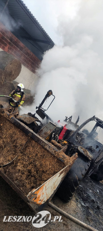 W Wojnowicach spaliła się ładowarka