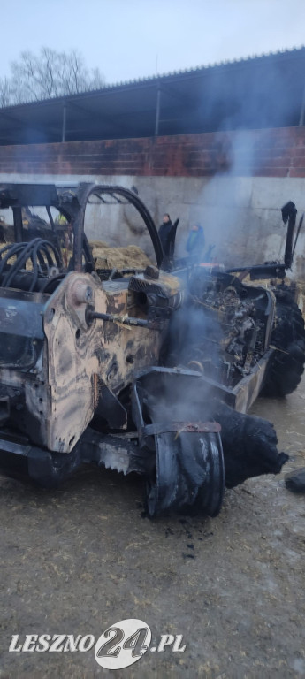 W Wojnowicach spaliła się ładowarka