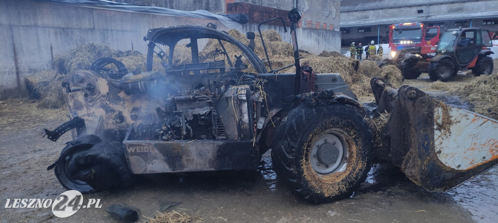 W Wojnowicach spaliła się ładowarka