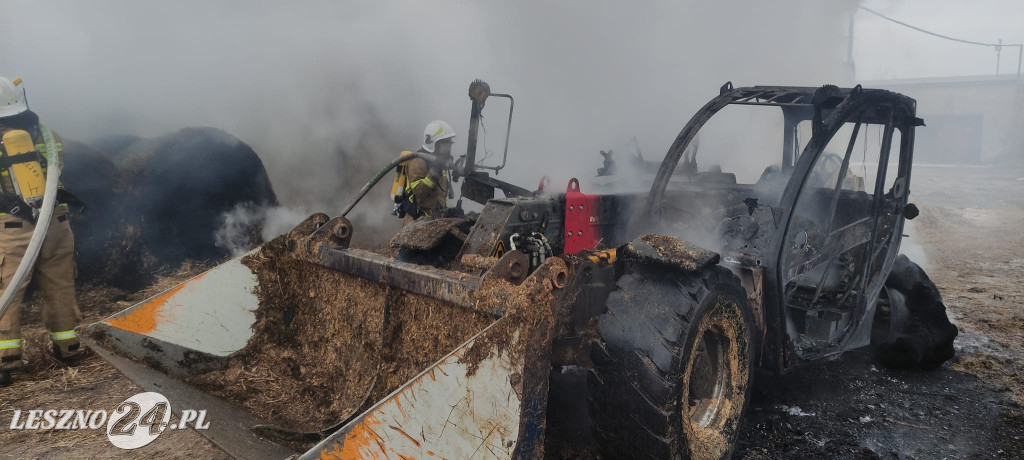 W Wojnowicach spaliła się ładowarka