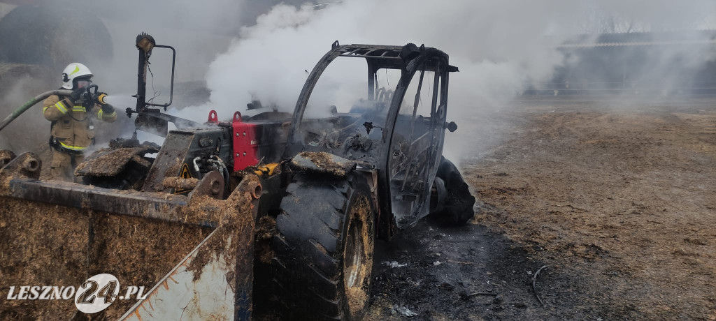 W Wojnowicach spaliła się ładowarka