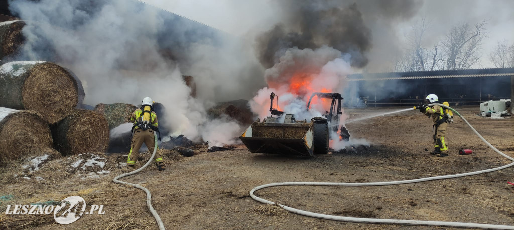 W Wojnowicach spaliła się ładowarka