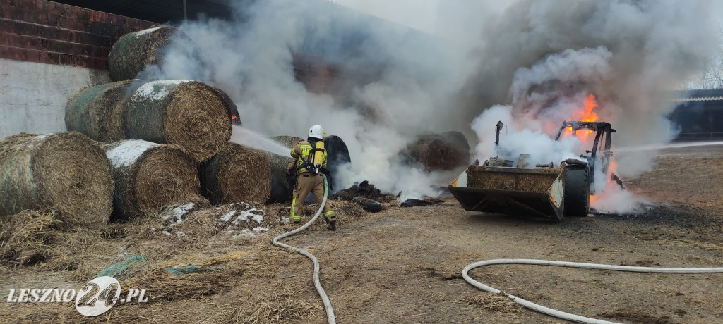 W Wojnowicach spaliła się ładowarka