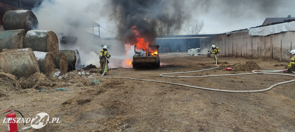 W Wojnowicach spaliła się ładowarka