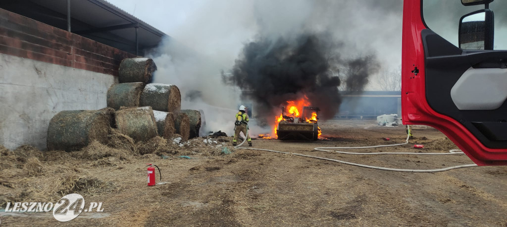 W Wojnowicach spaliła się ładowarka