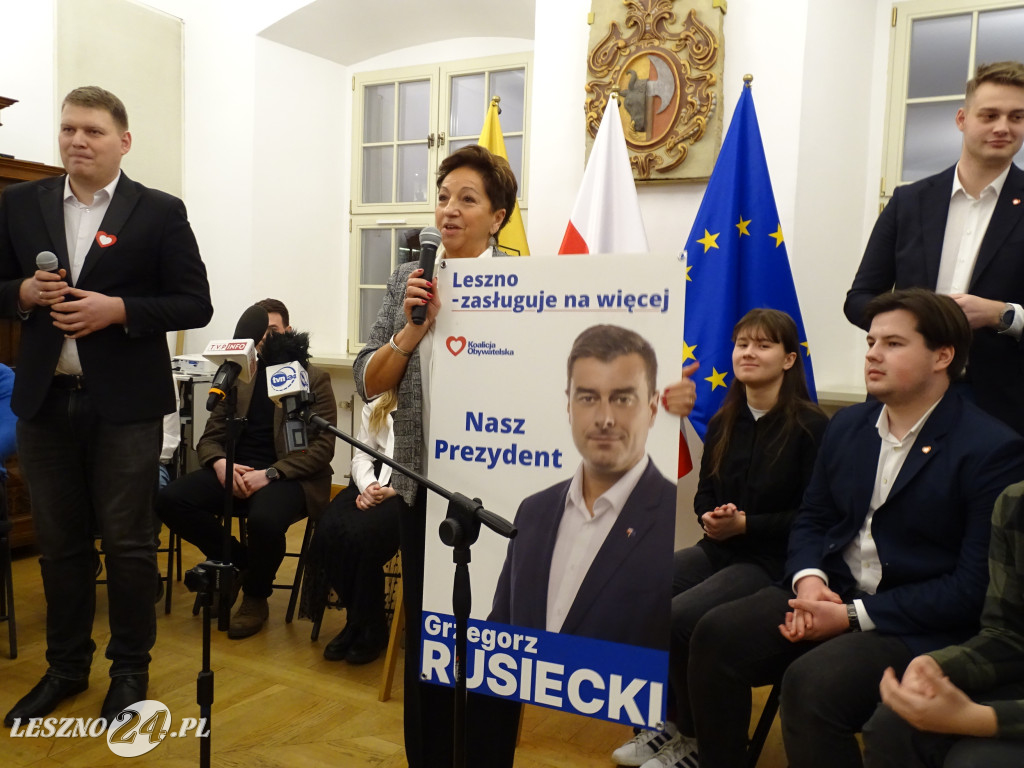 Grzegorz Rusiecki kandydatem na prezydenta Leszna