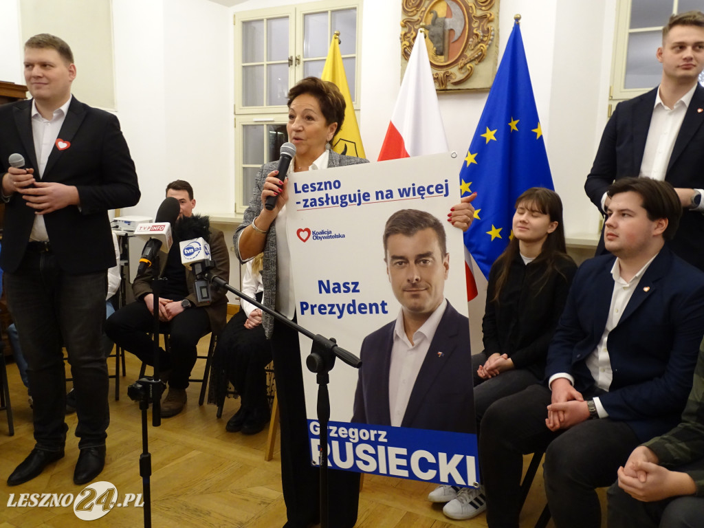 Grzegorz Rusiecki kandydatem na prezydenta Leszna