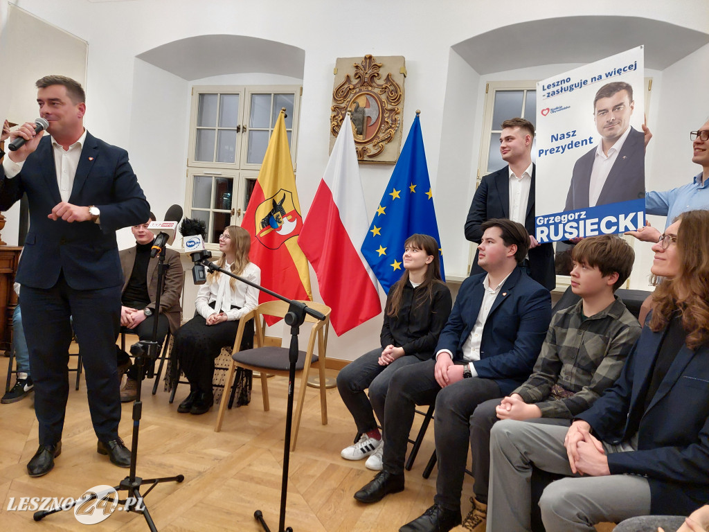 Grzegorz Rusiecki kandydatem na prezydenta Leszna