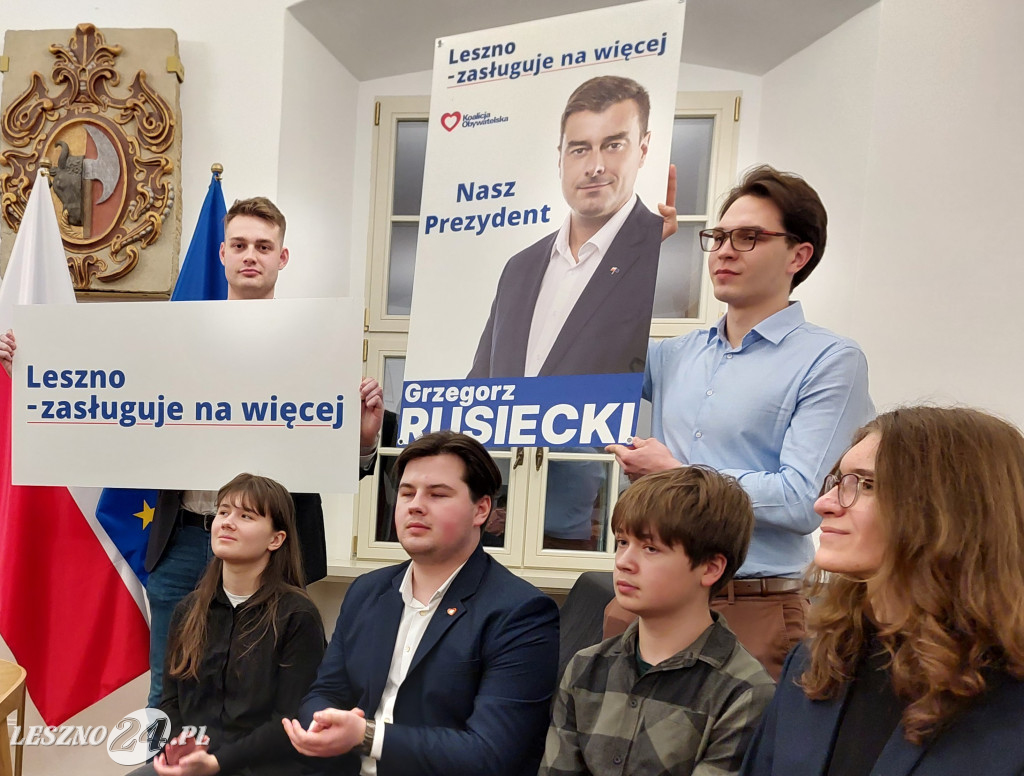 Grzegorz Rusiecki kandydatem na prezydenta Leszna