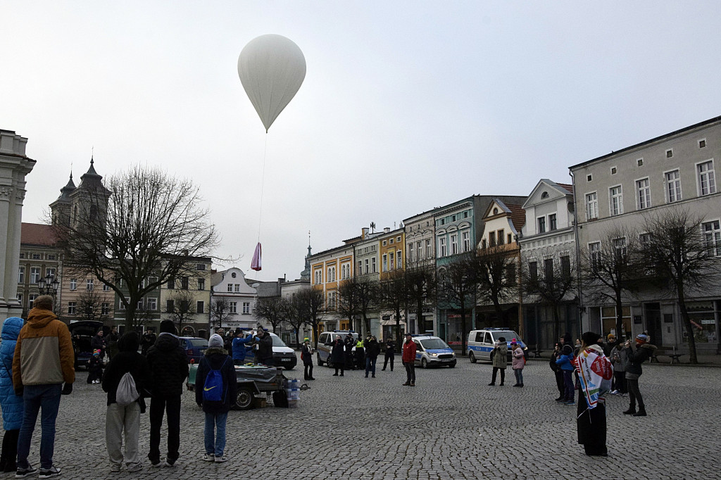 Balon WOŚP wystartował w Lesznie