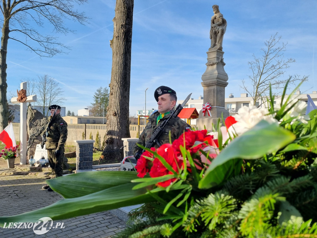 Odsłonięcie odnowionych pomników w Rydzynie