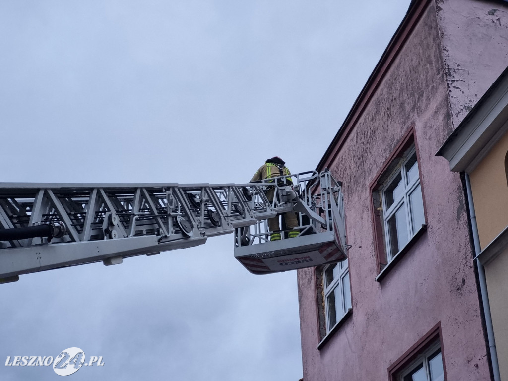 Strażacy działali przy Leszczyńskich
