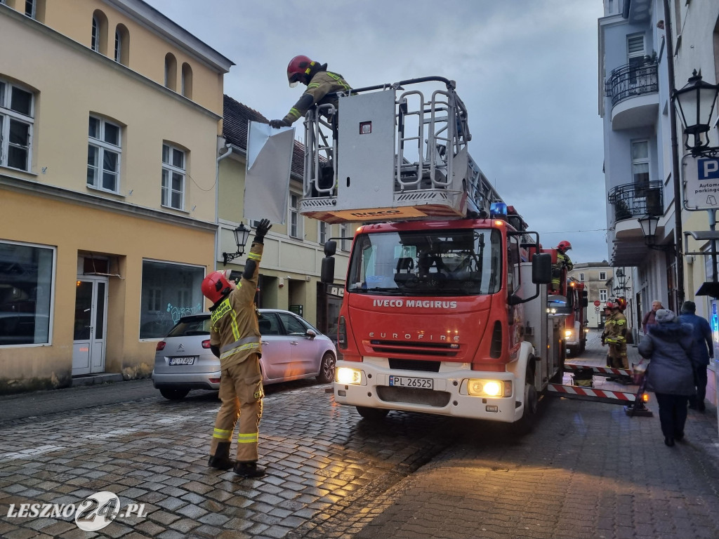 Strażacy działali przy Leszczyńskich