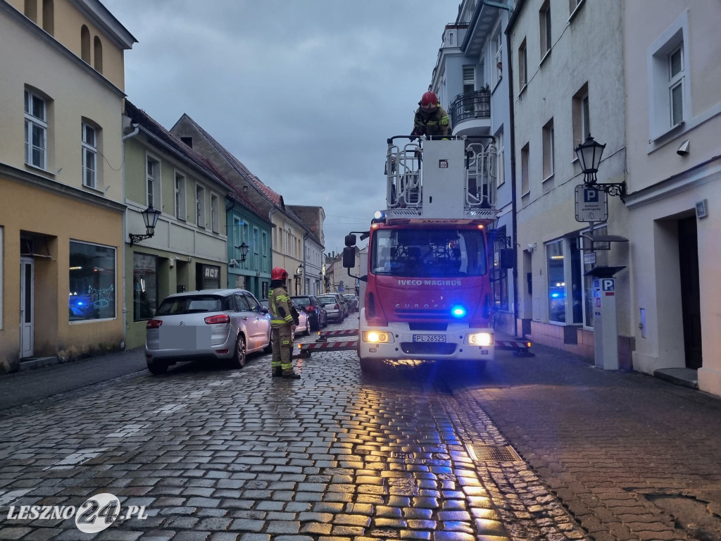 Strażacy działali przy Leszczyńskich