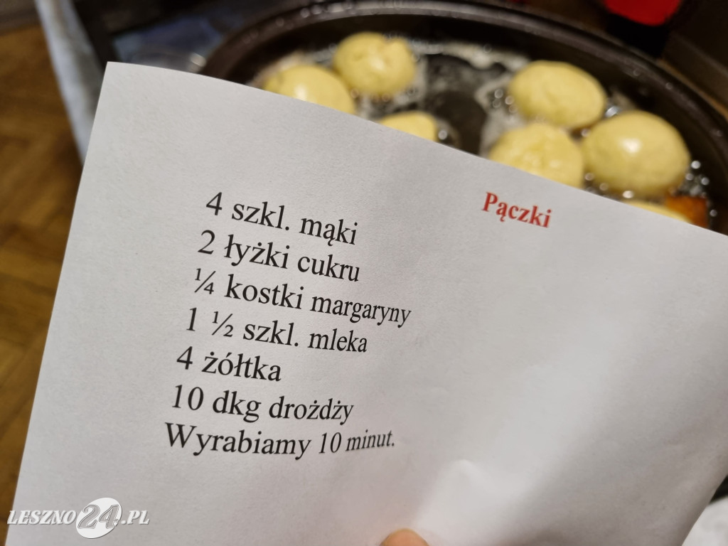 Od rana było smażenie pączków