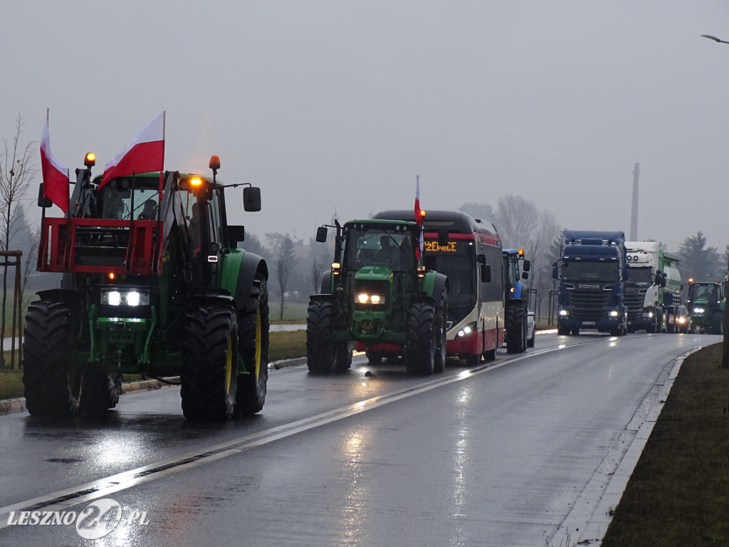 Protest rolników, 9 lutego 2024, Leszno
