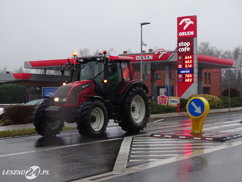 Protest rolników, 9 lutego 2024, Leszno