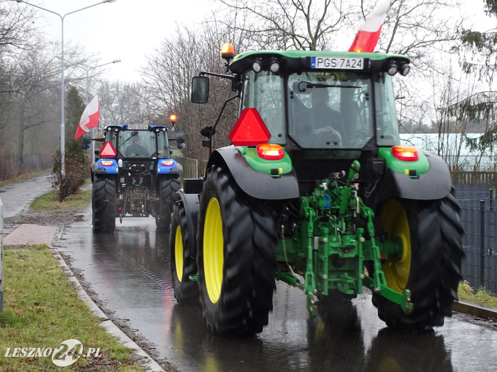 Protest rolników, 9 lutego 2024, Leszno
