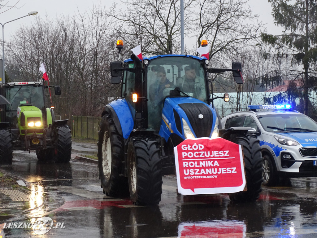 Protest rolników, 9 lutego 2024, Leszno
