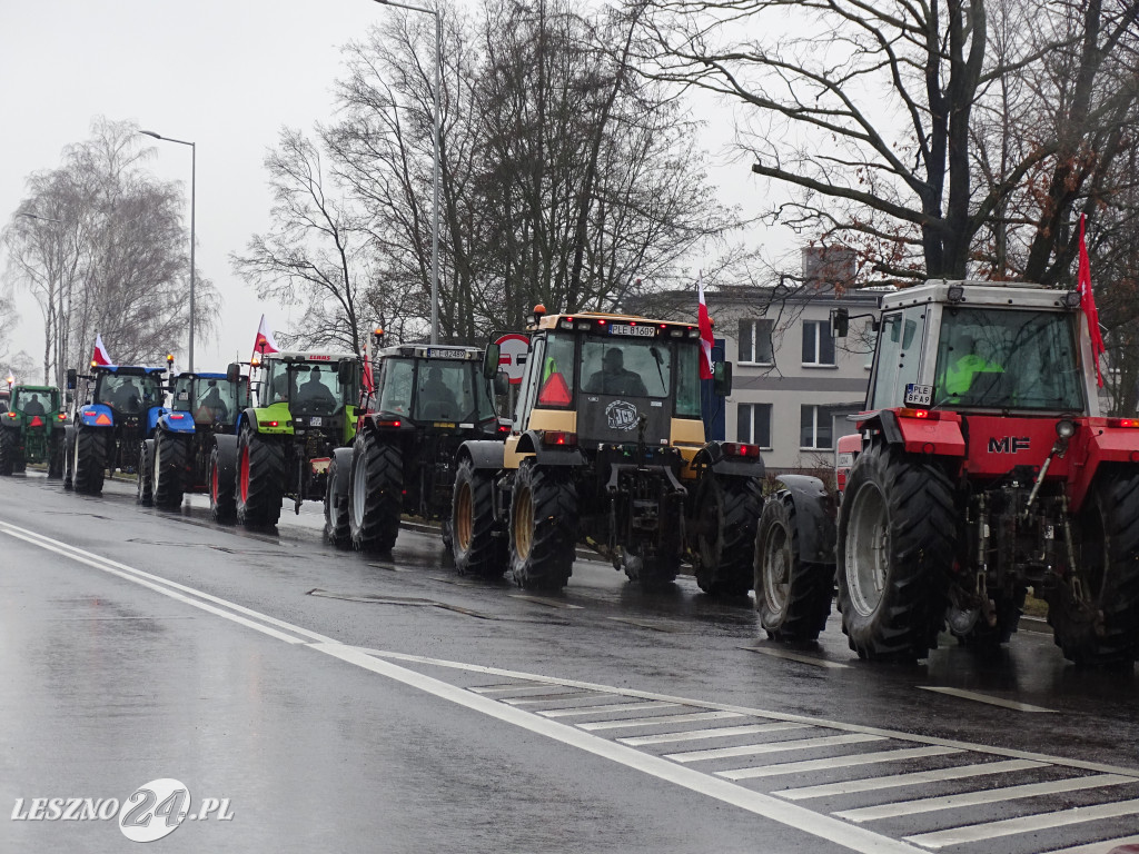 Protest rolników, 9 lutego 2024, Leszno