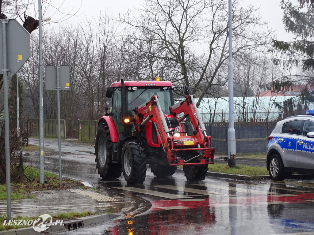 Protest rolników, 9 lutego 2024, Leszno