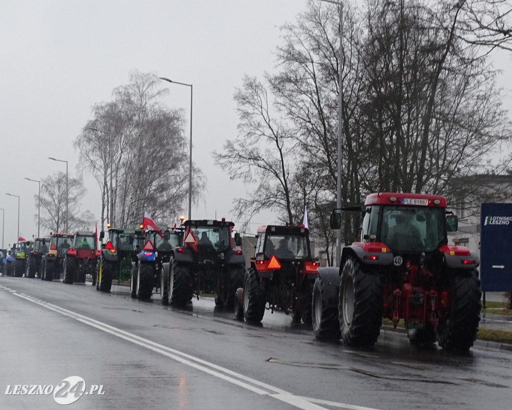 Protest rolników, 9 lutego 2024, Leszno