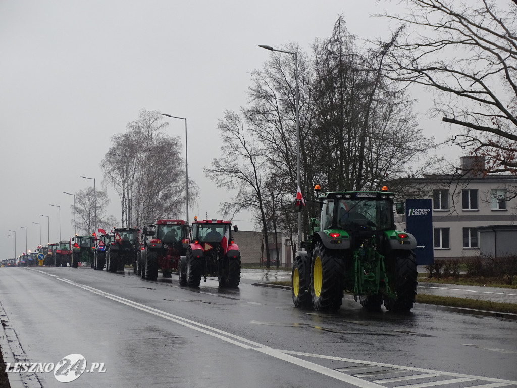 Protest rolników, 9 lutego 2024, Leszno