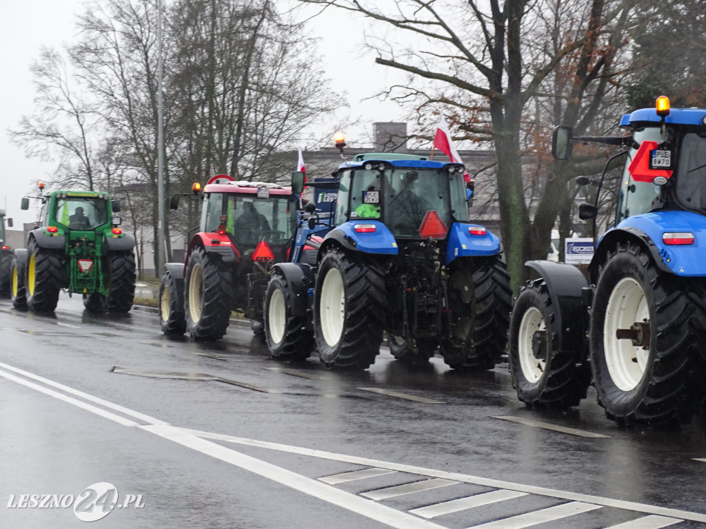 Protest rolników, 9 lutego 2024, Leszno
