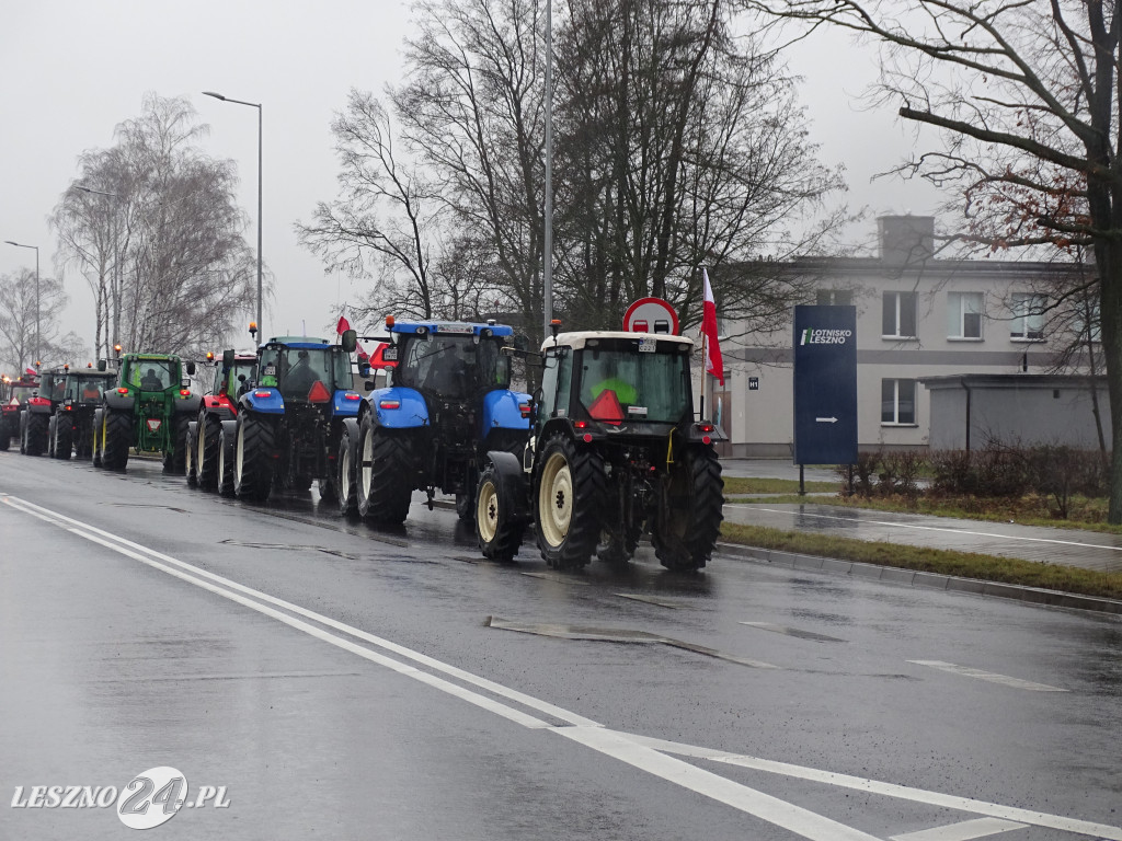 Protest rolników, 9 lutego 2024, Leszno