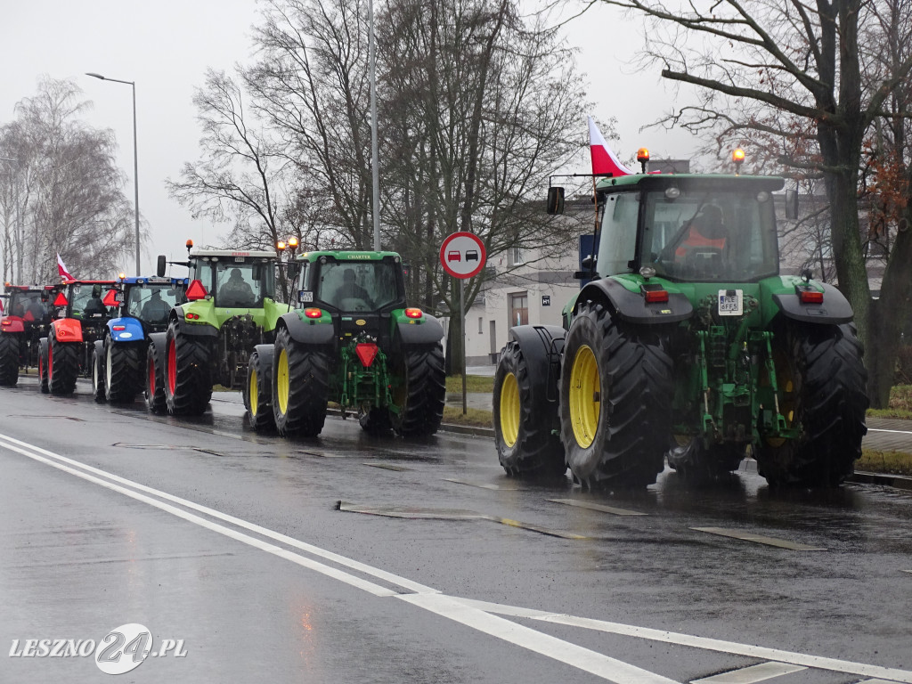Protest rolników, 9 lutego 2024, Leszno