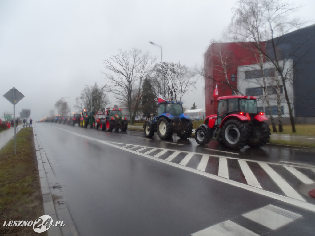 Protest rolników, 9 lutego 2024, Leszno