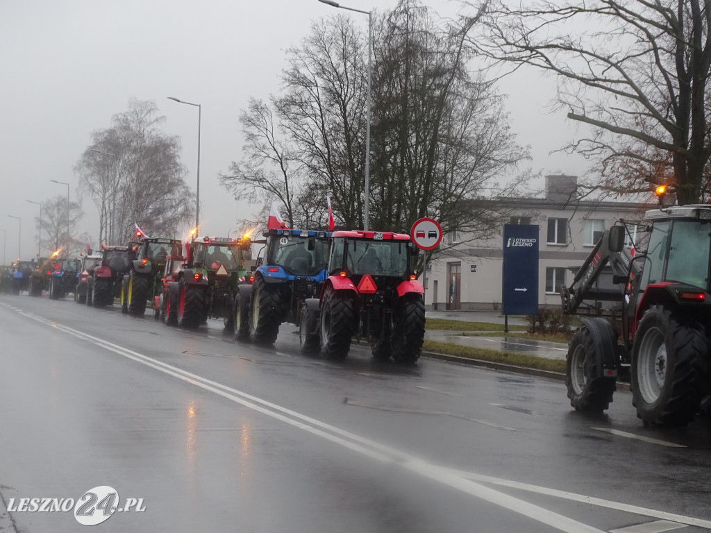 Protest rolników, 9 lutego 2024, Leszno