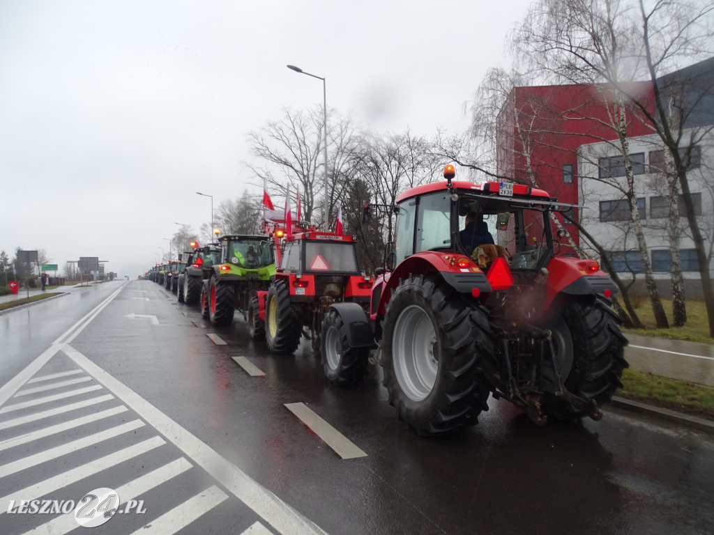 Protest rolników, 9 lutego 2024, Leszno